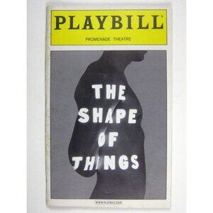 Shape of Things Playbill November 2001 Mol Paul Rudd Rachel Weisz Weller LaBute